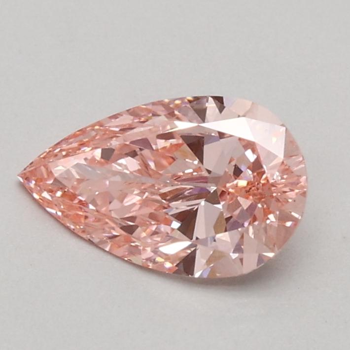 0.51 Ct. Fancy Intense Pink Pear Lab Grown Diamond