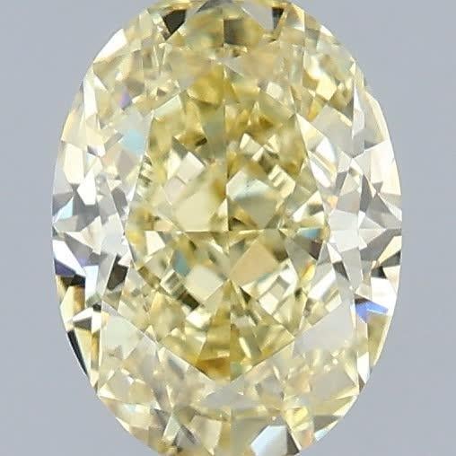 1.06 Ct. Fancy Yellow Oval Lab Grown Diamond