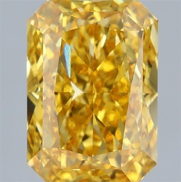 3.04 Ct. Fancy Vivid Yellow Radiant Lab Grown Diamond