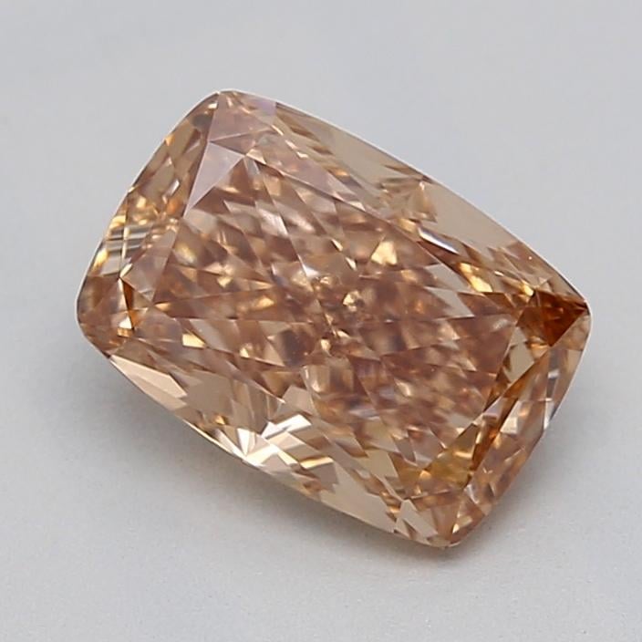1.03 Ct. Fancy Light  Brown Cushion Lab Grown Diamond