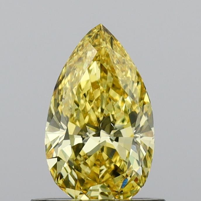 0.79 Ct. Fancy Intense Yellow Pear Lab Grown Diamond