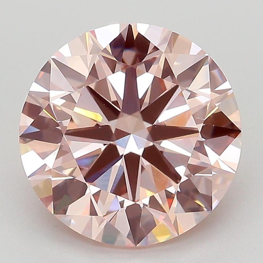 4.00 Ct. Fancy Pink Round Lab Grown Diamond