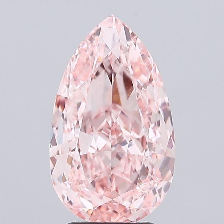 4.01 Ct. Fancy Vivid Pink Pear Lab Grown Diamond
