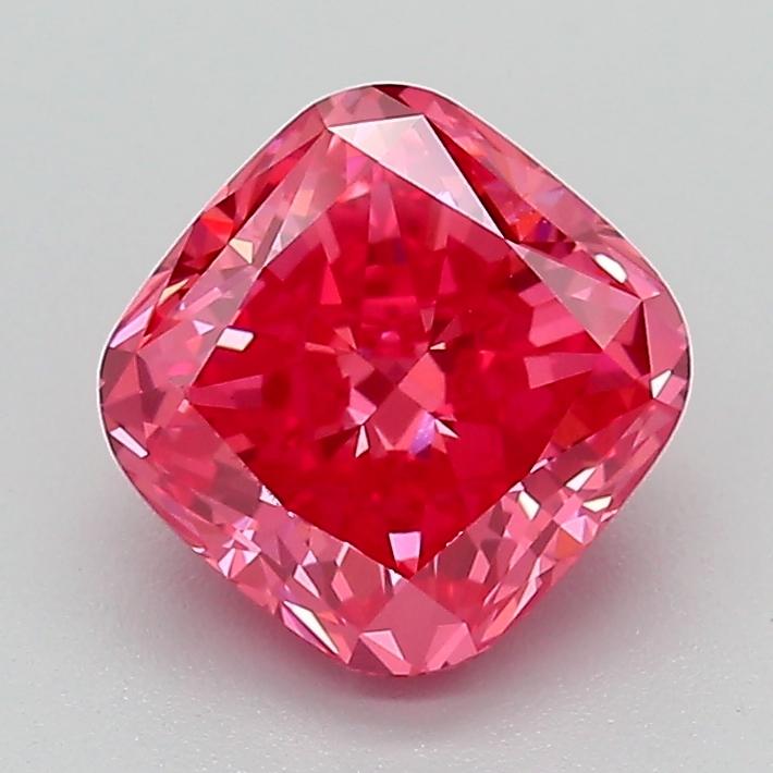 1.86 Ct. Fancy Vivid Pink Cushion Lab Grown Diamond