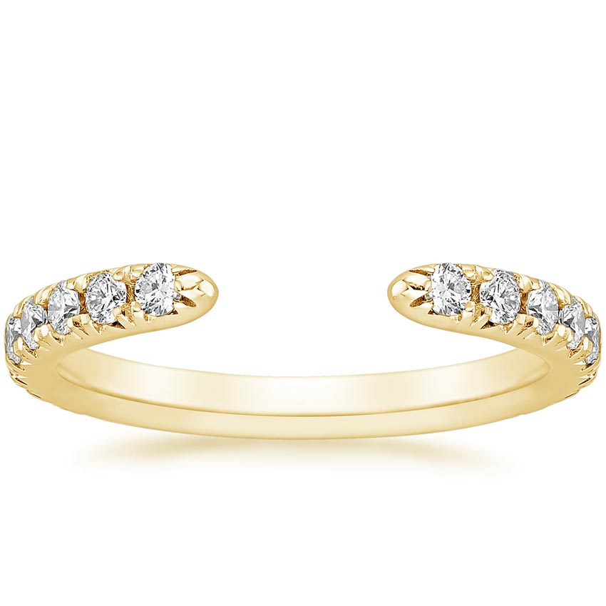 Yellow Gold Luxe Sienna Diamond Open Ring (1/2 ct. tw.)