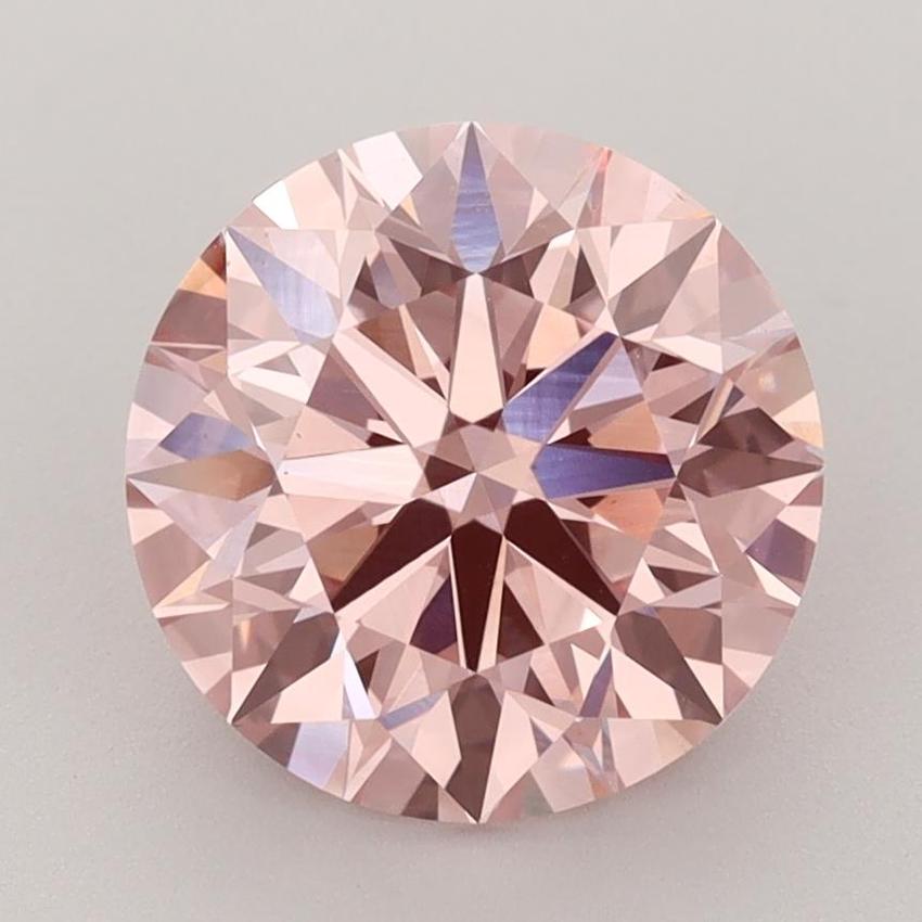 3.23 Ct. Fancy Vivid Pink Round Lab Grown Diamond
