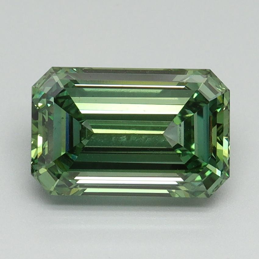 2.13 Ct. Fancy Vivid Green Emerald Lab Grown Diamond