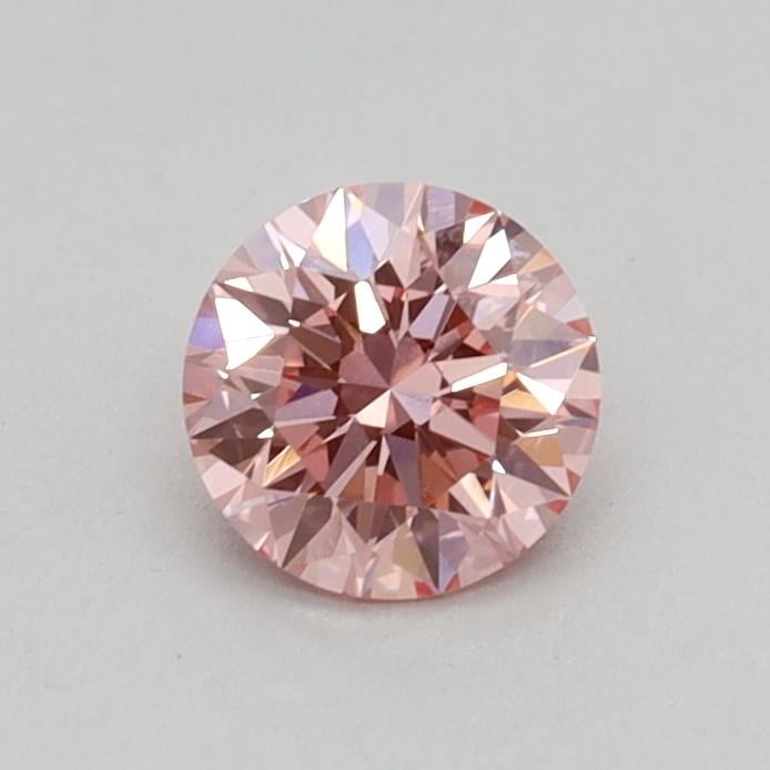 0.34 Ct. Fancy Vivid Pink Round Lab Grown Diamond