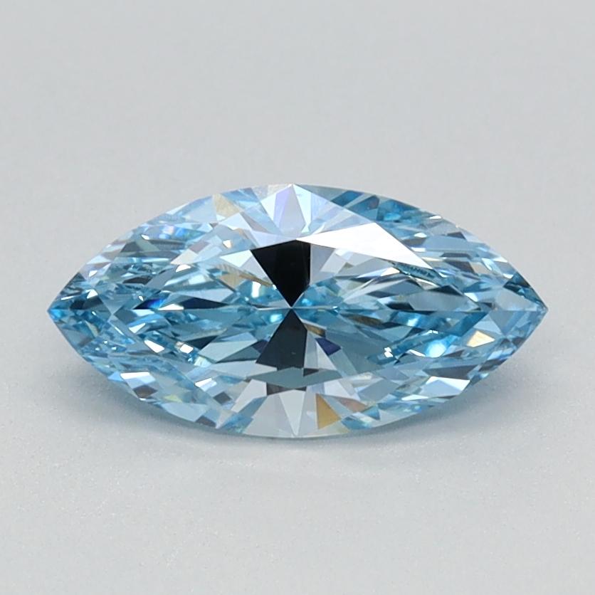 0.70 Ct. Fancy Vivid Blue Marquise Lab Grown Diamond