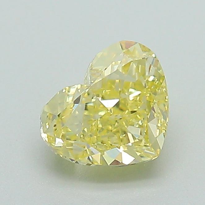 1.03 Ct. Fancy Intense Yellow Heart Lab Grown Diamond