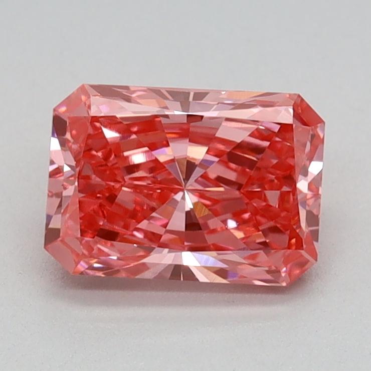 0.79 Ct. Fancy Vivid Pink Radiant Lab Grown Diamond