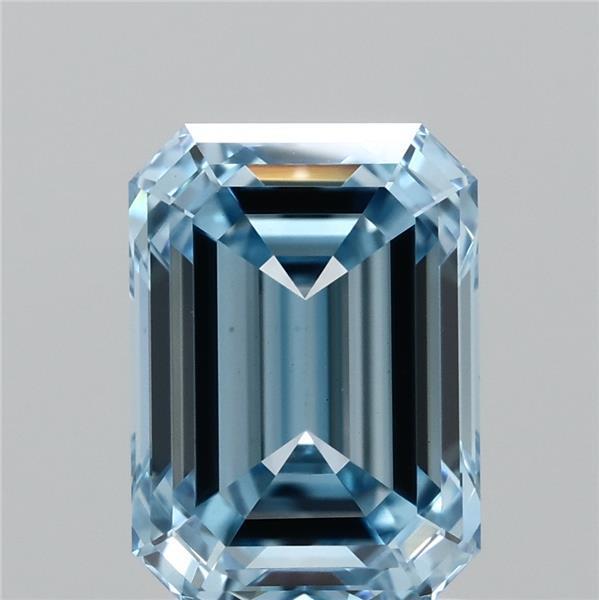 2.06 Ct. Fancy Vivid Blue Emerald Lab Grown Diamond