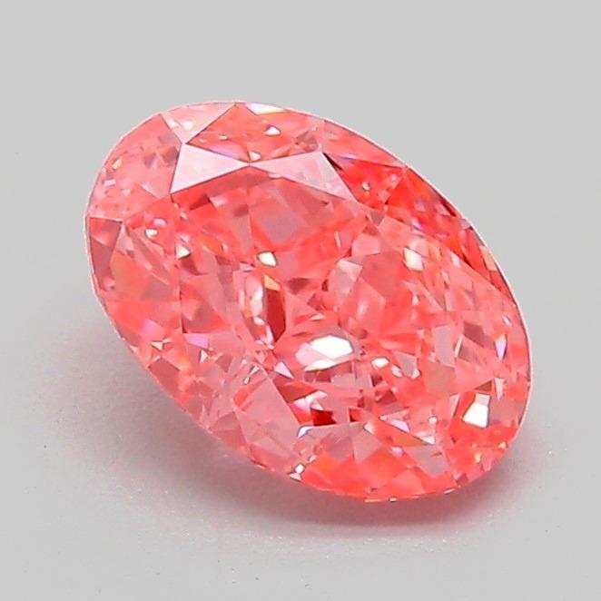 1.09 Ct. Fancy Vivid Pink Oval Lab Grown Diamond