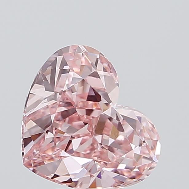 2.87 Ct. Fancy Vivid Pink Heart Lab Grown Diamond