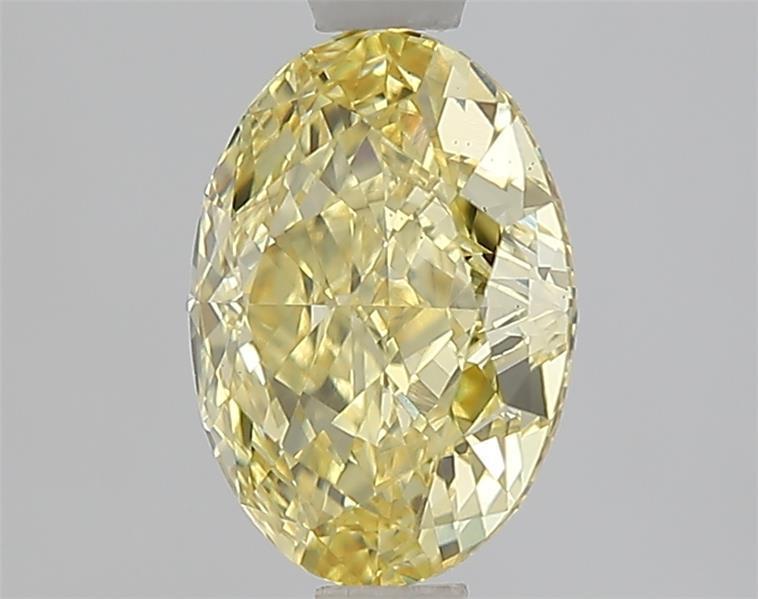 1.57 Ct. Fancy Vivid Yellow Yellow Oval Lab Grown Diamond