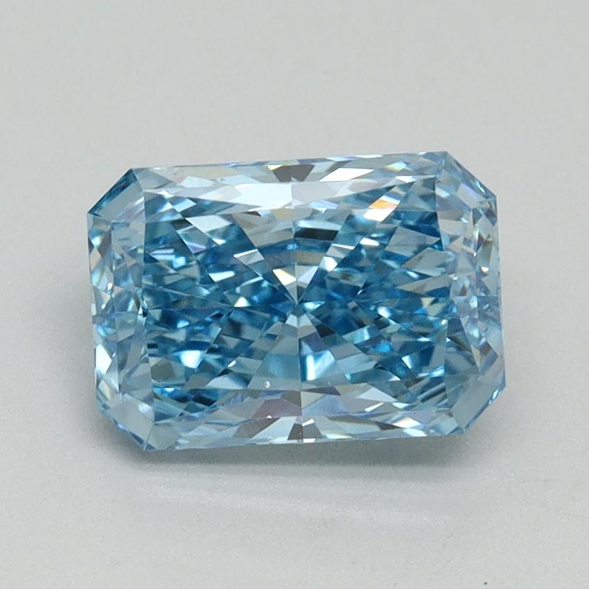 1.70 Ct. Fancy Vivid Blue Radiant Lab Grown Diamond