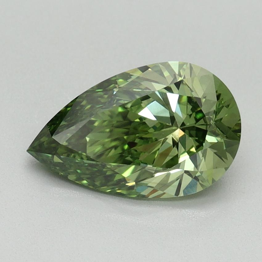 1.50 Ct. Fancy Vivid Green Pear Lab Grown Diamond