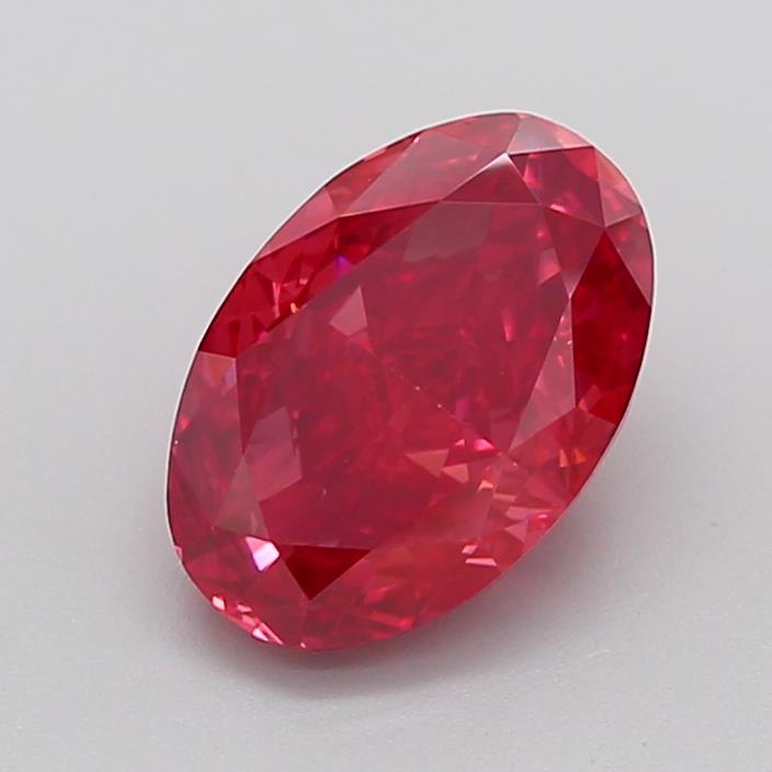 3.10 Ct. Fancy Vivid  Pink Oval Lab Grown Diamond