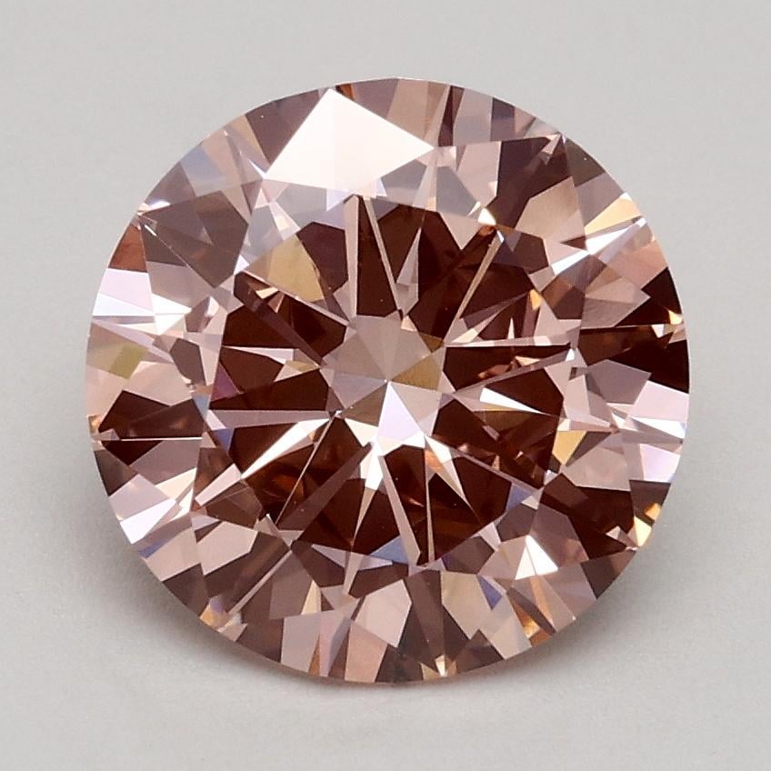 1.74 Ct. Fancy Intense Pink Round Lab Grown Diamond