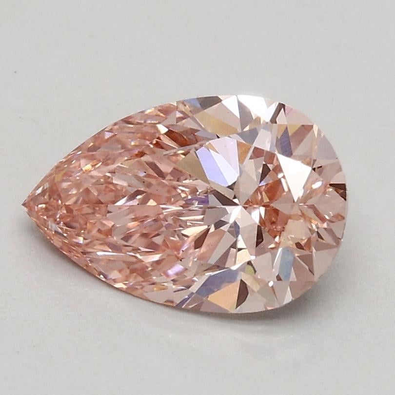 0.91 Ct. Fancy Intense Pink Pear Lab Grown Diamond
