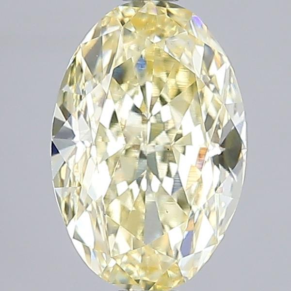 2.58 Ct. Fancy Intense Yellow Oval Lab Grown Diamond