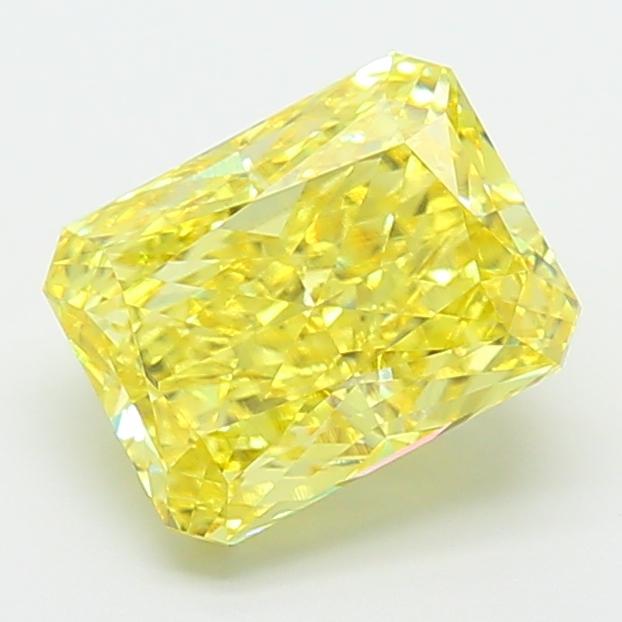 4.07 Ct. Fancy Intense Yellow Radiant Lab Grown Diamond