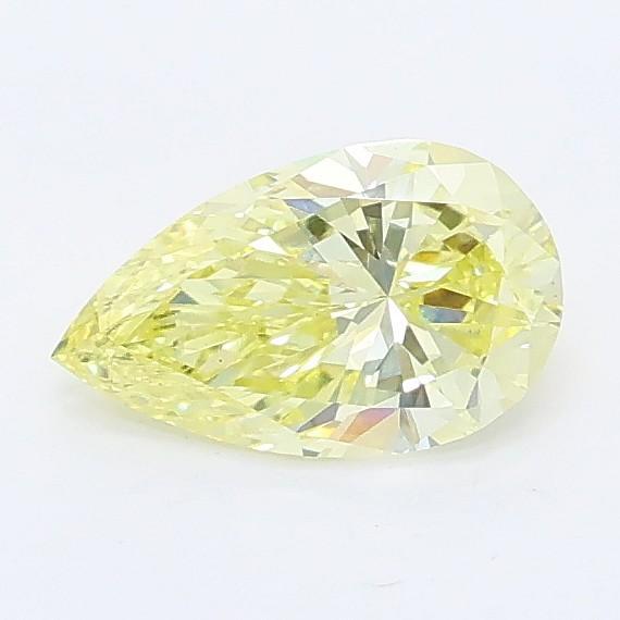 0.51 Ct. Fancy Intense Yellow Pear Lab Grown Diamond
