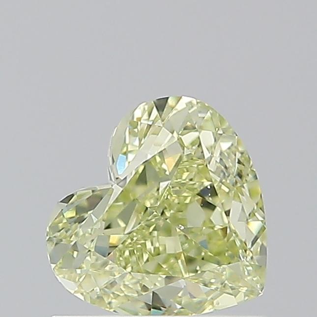 1.01 Ct. Fancy Light Greenish Yellow Heart Diamond