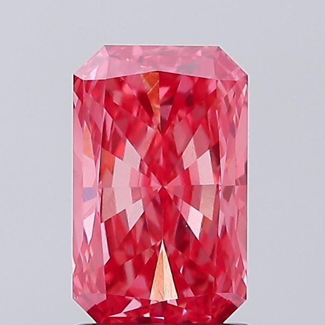 1.60 Ct. Fancy Vivid Pink Radiant Lab Grown Diamond