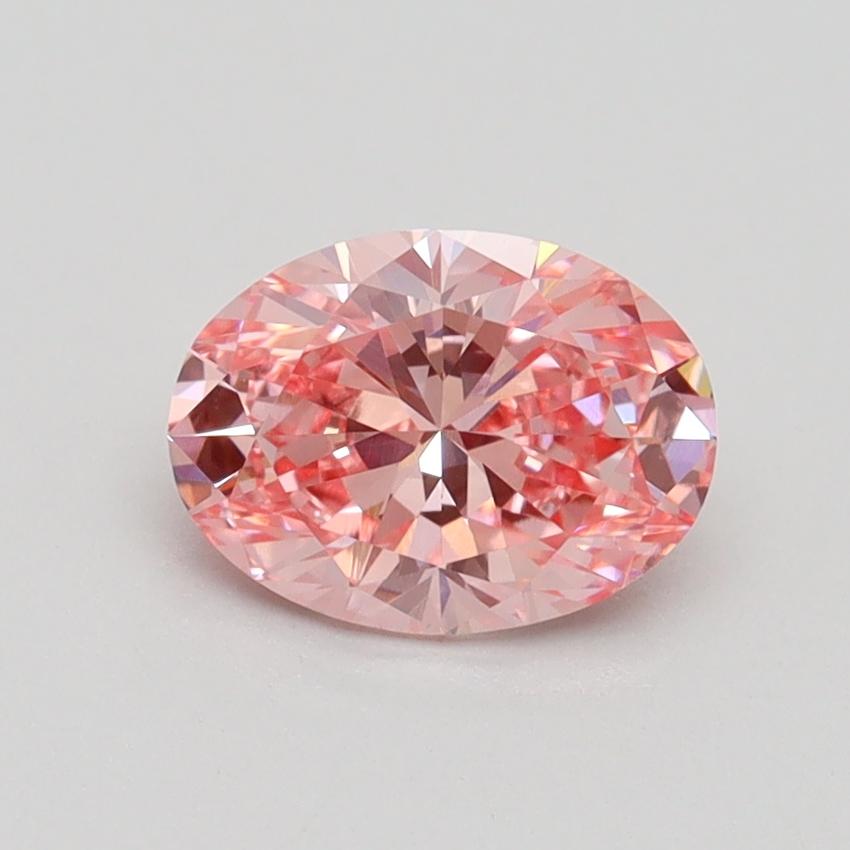 1.04 Ct. Fancy Intense Pink Oval Lab Grown Diamond