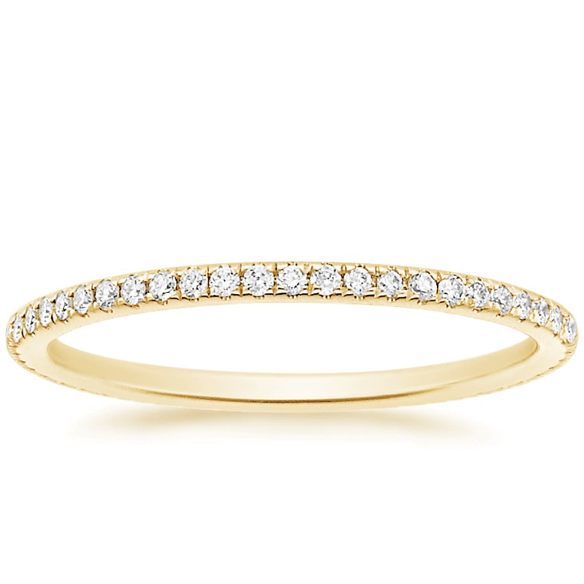 Rose gold diamond engagement ring with surprise diamond details