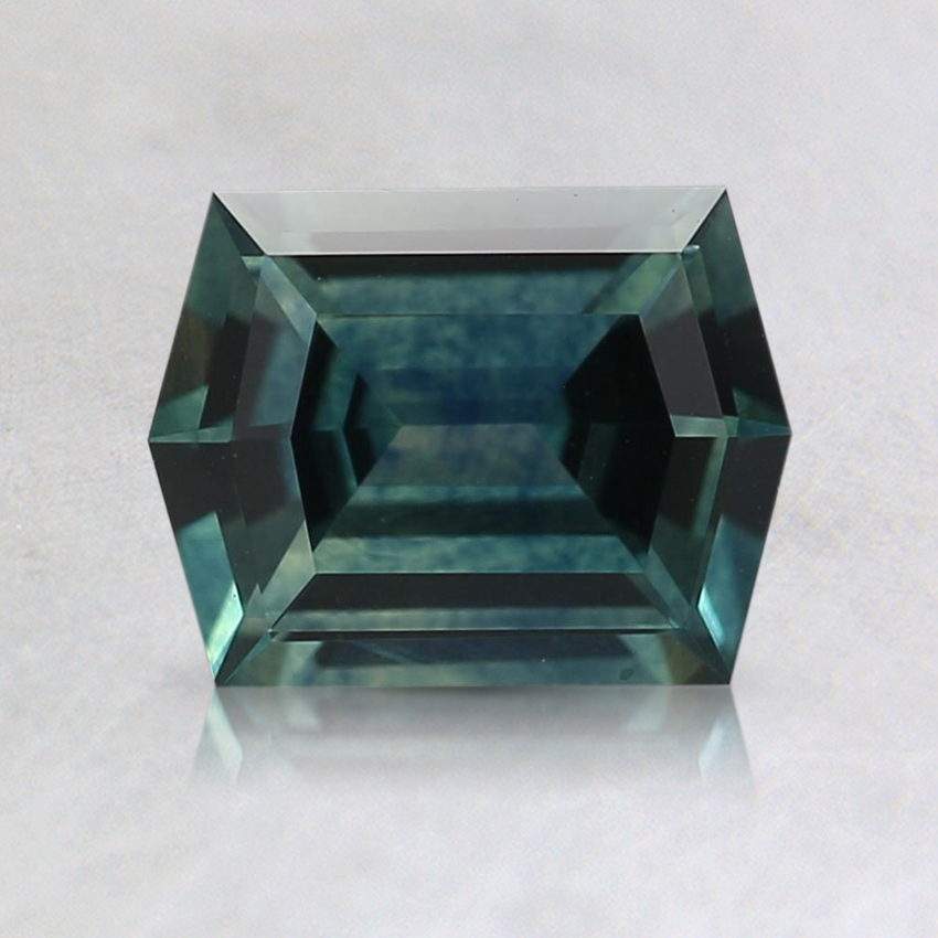 6.8x5.3mm Teal Elongated Hexagon Montana Sapphire