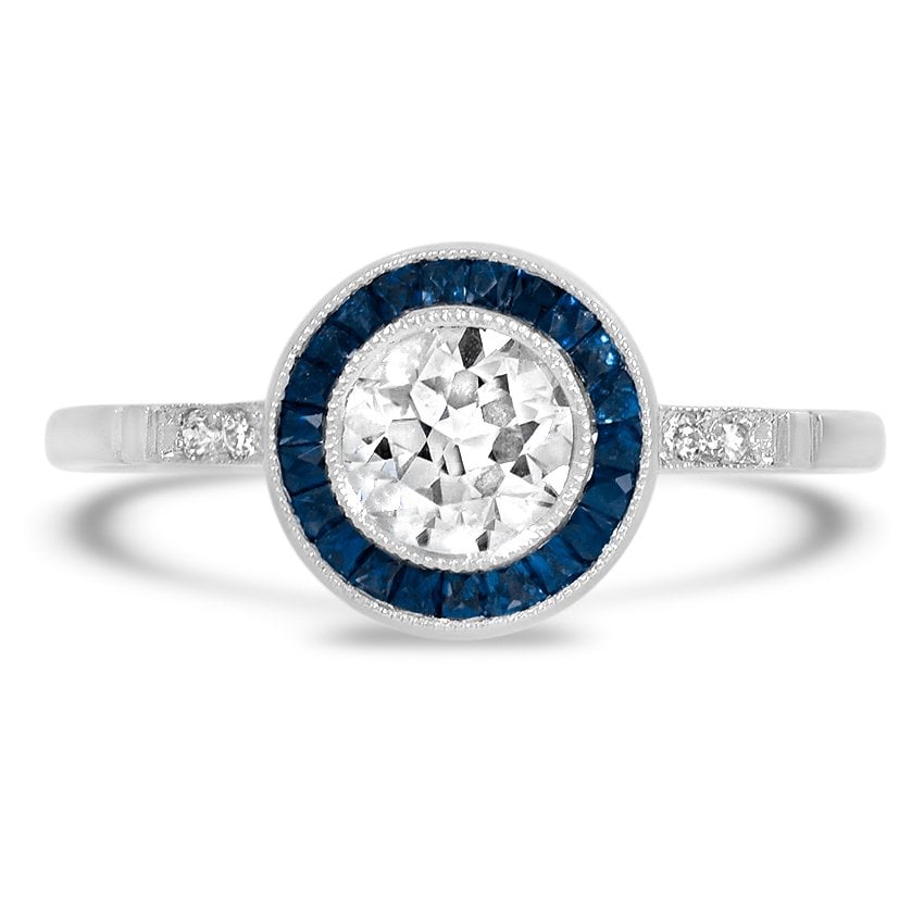 Art Deco Reproduction Diamond Vintage Ring
