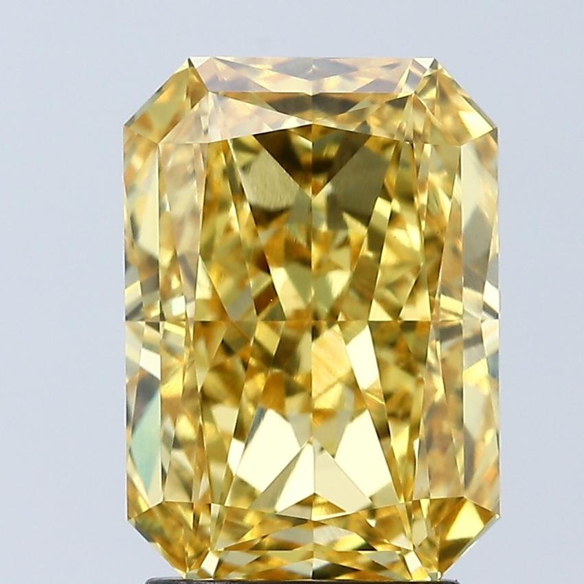 3.05 Ct. Fancy Vivid Yellow Radiant Lab Grown Diamond
