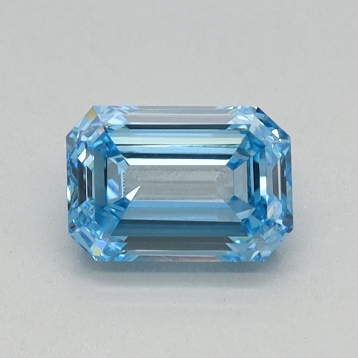 0.45 Ct. Fancy Intense Blue Emerald Lab Grown Diamond