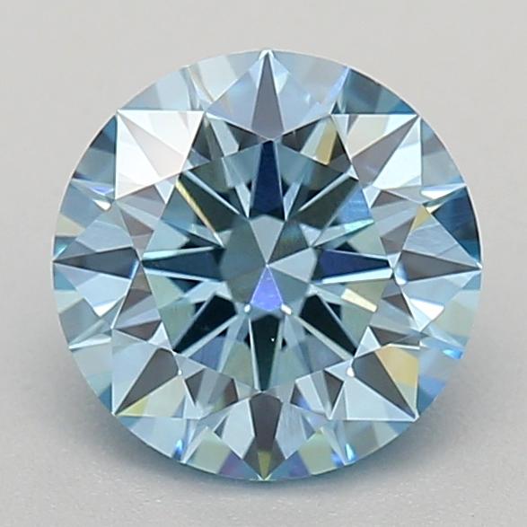 1.04 Ct. Fancy Vivid Blue Round Lab Grown Diamond