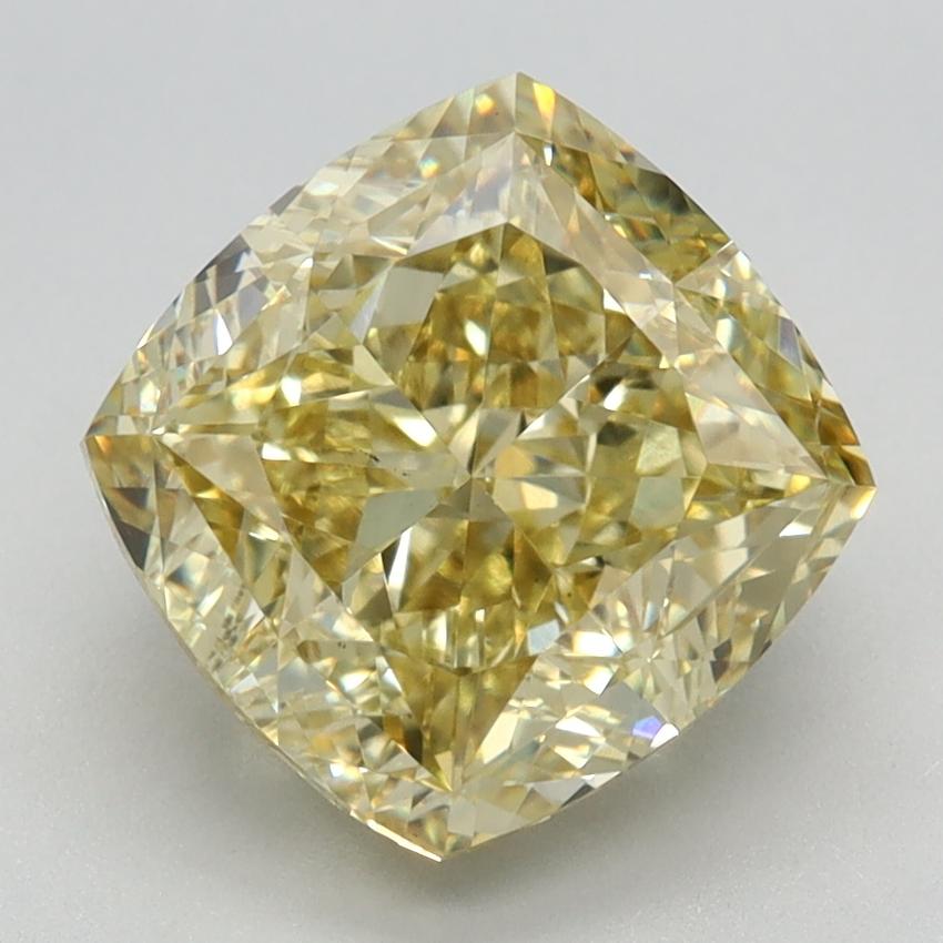 3.53 Ct. Fancy Intense Yellow Cushion Lab Grown Diamond
