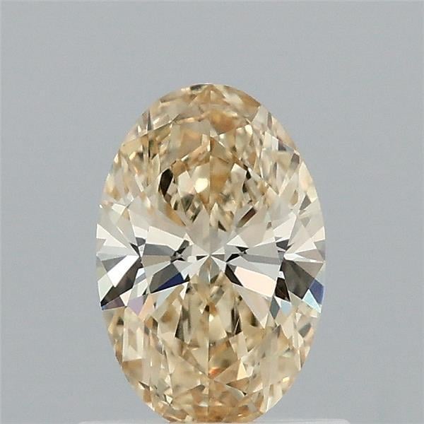 0.74 Ct. Fancy Intense Yellow Oval Lab Grown Diamond