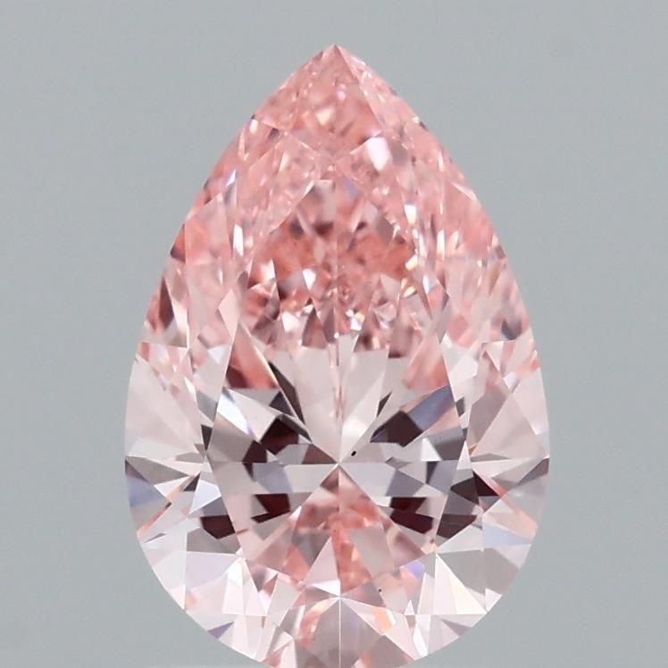 1.46 Ct. Fancy Intense Pink Pear Lab Grown Diamond