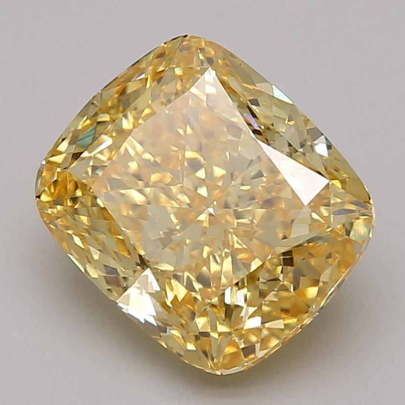 1.14 Ct. Fancy Intense Yellow Cushion Lab Grown Diamond