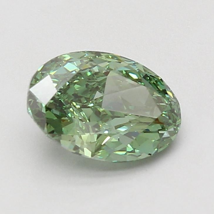 2.05 Ct. Fancy Vivid Green Oval Lab Grown Diamond