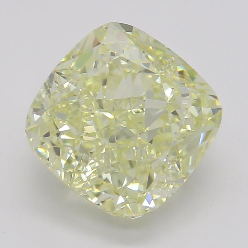 2.10 Ct. Fancy Light Yellow Cushion Diamond