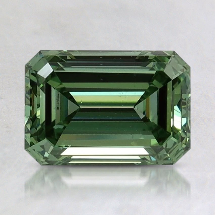 1.51 Ct. Fancy Vivid Pacific Green Emerald Lab Grown Diamond