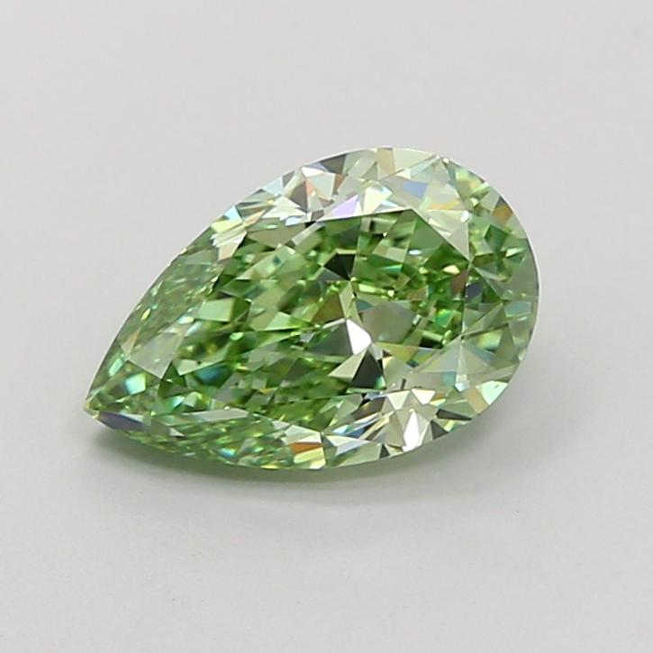 2.01 Ct. Fancy Vivid Green Pear Lab Grown Diamond