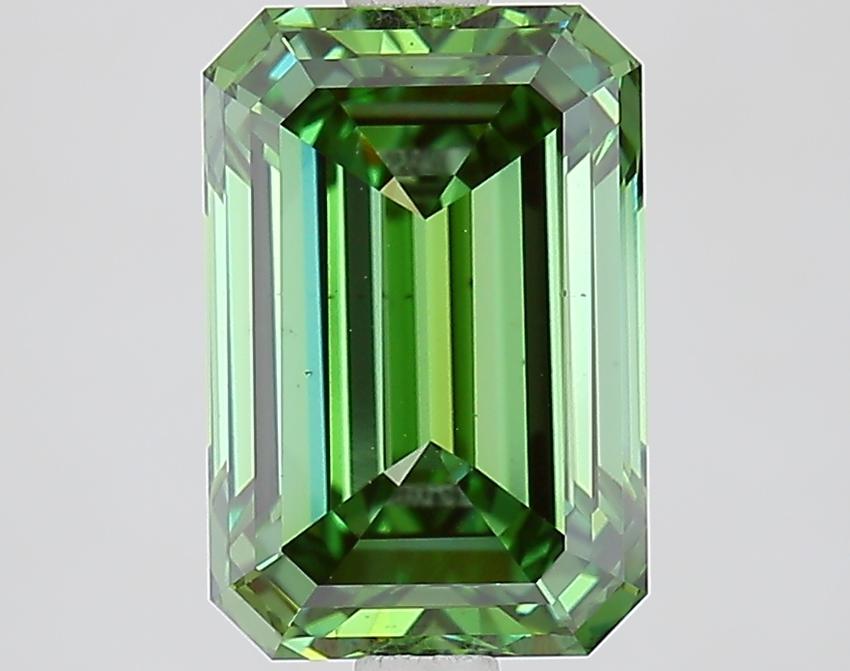 3.06 Ct. Fancy Vivid Green Emerald Lab Grown Diamond