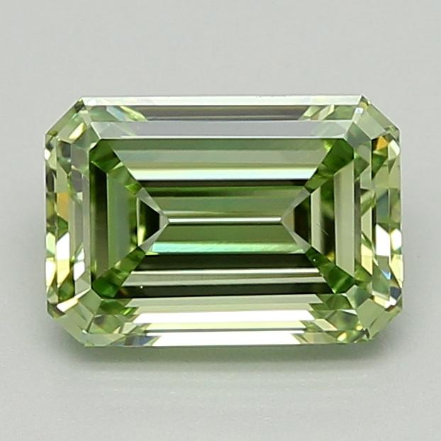 1.03 Ct. Fancy Vivid  Green Emerald Lab Grown Diamond