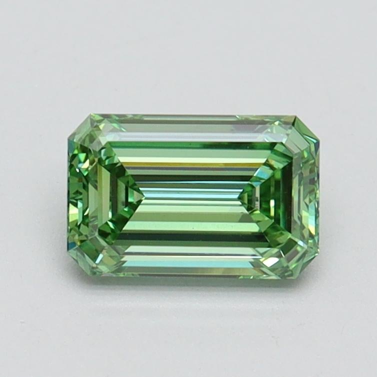 0.81 Ct. Fancy Vivid Pacific Green Emerald Lab Grown Diamond