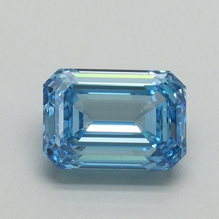 1.05 Ct. Fancy Vivid Blue Emerald Lab Grown Diamond