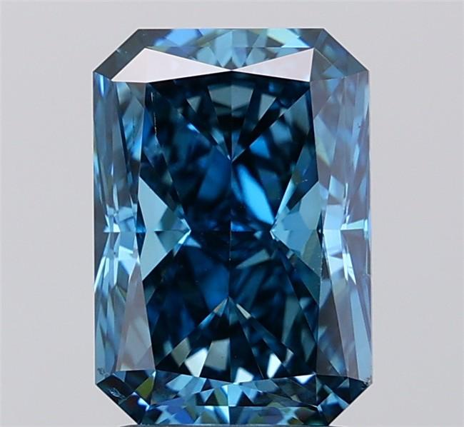 3.01 Ct. Fancy Vivid  Blue Radiant Lab Grown Diamond