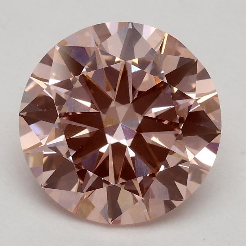 2.30 Ct. Fancy Intense Pink Round Lab Grown Diamond